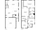 Comprehensive floor plans of both the first and second floors of the residence, offering full layout details at 1399 Flathead River Ln, Marietta, GA 30064