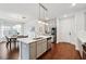 Well-designed kitchen with an island and stainless steel appliances at 1399 Flathead River Ln, Marietta, GA 30064