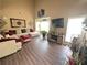 Bright and airy living room with high ceilings and a fireplace at 1346 Pilgrim Lake Dr, Cumming, GA 30040