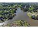 Stunning aerial view of a serene lake surrounded by lush greenery and beautiful homes at 5036 Weatherstone Drive, Buford, GA 30519