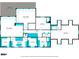 Detailed floor plan showcasing the layout of bedrooms, bathrooms, balcony, and walk-in closets at 627 Apache Trl, Woodstock, GA 30189