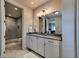 Elegant bathroom featuring a modern vanity and a shower, designed for both style and functionality at 201 Dovecrest Dr, Atlanta, GA 30305