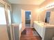 Bathroom with shower, vanity, and modern fixtures at 2077 Appaloosa Way Way, Conyers, GA 30012