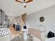 Bright living room open to the kitchen features contemporary decor and hardwood floors at 458 Connally Se St, Atlanta, GA 30312