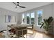 Home office with lots of light, desk, chairs and nice decorative touches at 458 Connally Se St, Atlanta, GA 30312