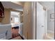 A convenient laundry room with modern washer and dryer near the bedroom and adjacent to the shower/bathroom at 6851 Roswell Rd # G3, Atlanta, GA 30328