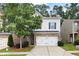Charming two-story home with brick accents, an attached garage, and a well-manicured front lawn at 403 Village Vw, Woodstock, GA 30188