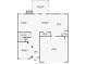 Detailed floor plan showcasing the layout of the main floor including kitchen, living room, garage and breakfast nook at 4967 Zoya Sw Ct, Atlanta, GA 30331