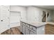 Kitchen island with granite countertop and plenty of drawers at 4967 Zoya Sw Ct, Atlanta, GA 30331
