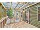 Well-maintained porch features a screen door leading to a lush green yard at 4967 Zoya Sw Ct, Atlanta, GA 30331