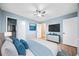 Comfortable bedroom with a ceiling fan, closet and neutral decor at 2173 Tanglewood Ne Trl, Conyers, GA 30013