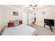Comfortable bedroom with neutral walls and carpet floors at 2685 Gateview Ct, Cumming, GA 30040