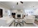 Cozy living room with a fireplace, comfortable seating, and open layout at 3018 Patriot Square, Marietta, GA 30064