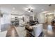 Bright, open living space connecting the kitchen, living room, and dining area for easy entertaining at 3018 Patriot Square, Marietta, GA 30064