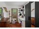Bedroom area featuring a desk, storage, and access to the outdoors at 210 Evans Dr, Decatur, GA 30030