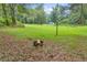 An expansive backyard with mature trees at 676 Smith Store Rd, Covington, GA 30016