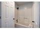 Bathroom with a bathtub and shower features black shower head and fixtures at 128 Evergreen Trl # 4, Cartersville, GA 30121