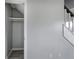 Bright closet space with shelving, gray walls, light-colored floors, with easy access to the upper level at 128 Evergreen Trl # 4, Cartersville, GA 30121
