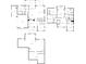 Detailed floor plan showcasing the layout of the home's three levels at 2545 Bertrand Way, Cumming, GA 30041