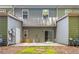 Townhome backyard has a concrete patio and a patch of lawn at 3335 Thornbridge Dr, Powder Springs, GA 30127