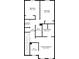 Second floor floorplan features bedrooms, bathrooms, laundry and walk in closet at 3335 Thornbridge Dr, Powder Springs, GA 30127