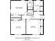 Floorplan showcasing the primary bedroom, hall, and two additional bedrooms at 5632 Stillwater Ct, Stone Mountain, GA 30087