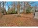 Expansive backyard space with mature trees and privacy fence at 1222 E Forrest Ave, Atlanta, GA 30344