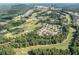Aerial view overlooking the neighborhood golf course and surrounding community at 238 Balsam Dr, Canton, GA 30114