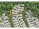 Community aerial view showcases neighborhood streets and well-kept lawns at 238 Balsam Dr, Canton, GA 30114