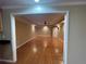 Spacious living room with hardwood floors, ceiling fan and recessed lighting at 2612 Peterboro Row, Marietta, GA 30062