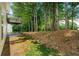 Large backyard with a covered patio, mature trees, and ample space for outdoor enjoyment at 2169 Wingfoot Pl, Decatur, GA 30035