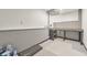 Unfinished garage space with painted walls and utility connections at 405 W Leslie Ct, Woodstock, GA 30188