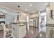 Modern kitchen with stainless steel appliances, granite countertops and hardwood floors at 456 Rockford Sw Pass, Marietta, GA 30064