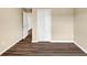 Clean and modern bedroom with sleek flooring and ample closet space for storage at 4701 Flat Shoals Road Rd # 37H, Union City, GA 30291