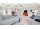 Spacious main bedroom with a tray ceiling, and en-suite bath at 508 Highland Drive Dr, Woodstock, GA 30188