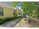 Enjoy the scenery of the backyard from the back of the home at 726 Sunset Ridge Ln, Lawrenceville, GA 30045