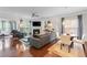 Bright living room with hardwood floors, fireplace, and ample natural light. Perfect for relaxing at 2428 Hadlow Ln # 25, Atlanta, GA 30339