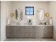 Beautiful bathroom features double vanity with stone countertop at 2609 Dogwood Terrace Ne, Atlanta, GA 30319
