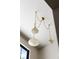 Modern lighting fixture with geometric shaped shades hanging from the ceiling at 2609 Dogwood Terrace Ne, Atlanta, GA 30319