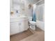 Well-lit bathroom with a combination shower and tub, complemented by a modern vanity at 3420 Pleasant Springs Dr, Cumming, GA 30028