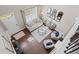Living room with hardwood floors, contemporary furnishings and lots of natural light at 3420 Pleasant Springs Dr, Cumming, GA 30028