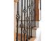 Close-up of staircase showcasing decorative black metal spindles at 3541 Roswell Ne Rd # 20, Atlanta, GA 30305