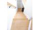 View of wooden staircase with white risers and handrails at 3541 Roswell Ne Rd # 20, Atlanta, GA 30305