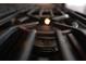 Close-up of cast iron gas stove cooktop and burner at 3541 Roswell Ne Rd # 20, Atlanta, GA 30305