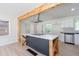 Modern eat-in kitchen featuring a stainless steel vent hood at 2935 Catalina Dr, Decatur, GA 30032