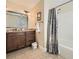 Bathroom with white tile shower at 3196 Henderson Walk, Atlanta, GA 30340
