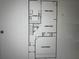 First floor plan showcasing the kitchen, dining and Gathering rooms, and 2 car garage at 5535 Bright Cross Way, Suwanee, GA 30024