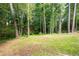 Lush backyard with grassy and wooded areas at 1096 Polo Club Nw Dr, Marietta, GA 30064