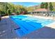 Large community pool features marked lanes and ample seating, perfect for recreation and relaxation at 1096 Polo Club Nw Dr, Marietta, GA 30064