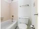 Clean and functional bathroom with a tub/shower combination, toilet, and neutral color scheme at 1731 Twin Brooks Se Dr, Marietta, GA 30067